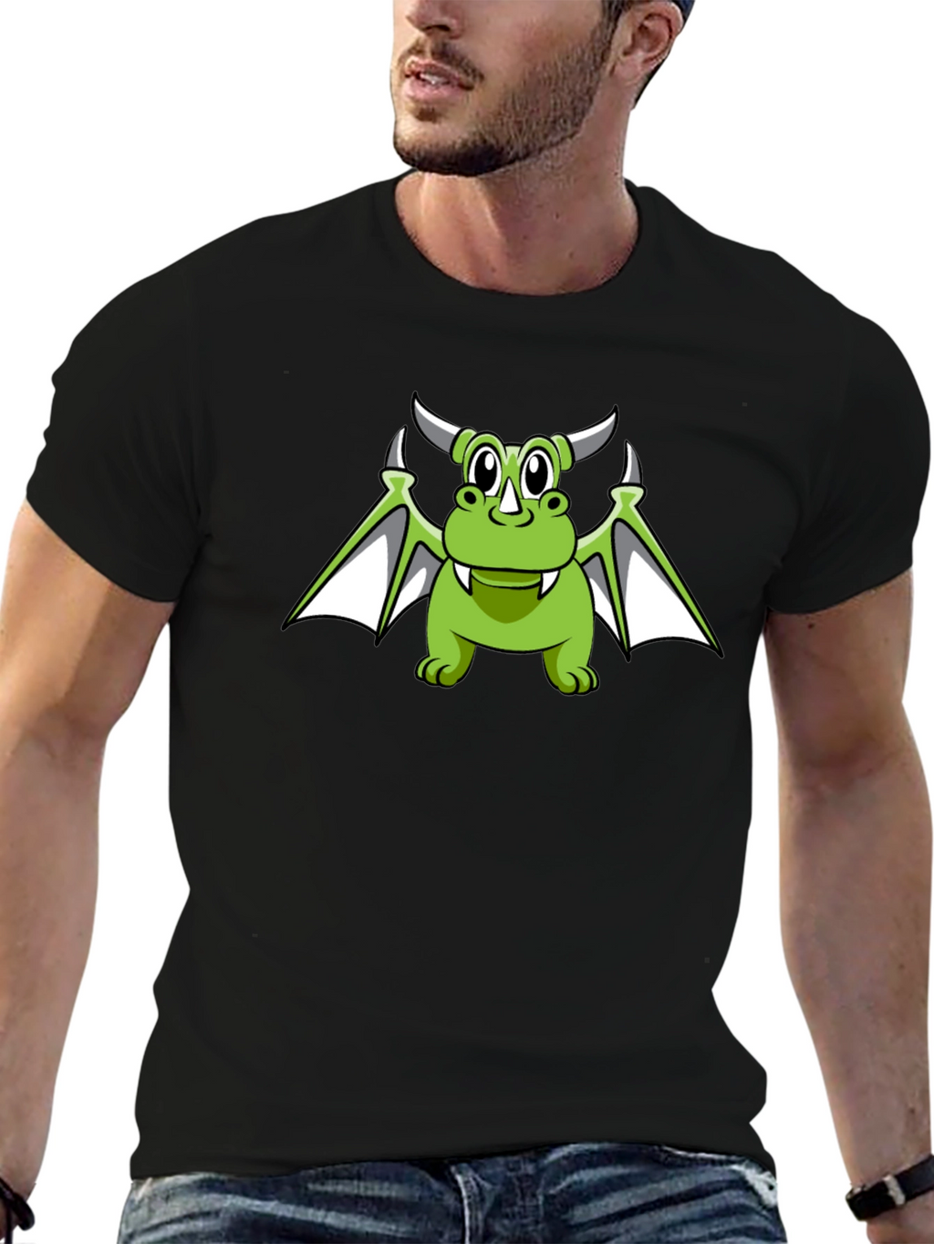 Green Dragon Graphic Tee - Stylish Mens T-Shirt