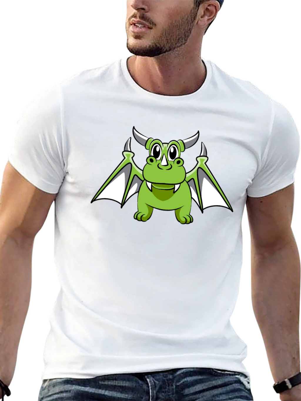 Green Dragon Graphic Tee - Stylish Mens T-Shirt