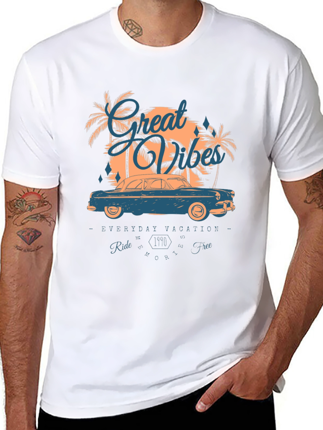 Great Vibes Graphic Tee - Everyday Vacation