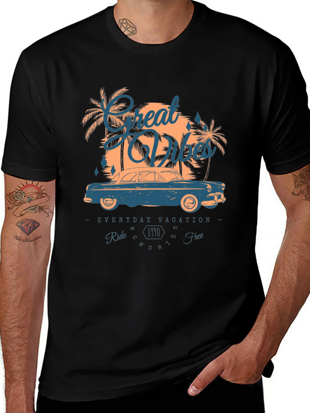 Great Vibes Graphic Tee - Everyday Vacation