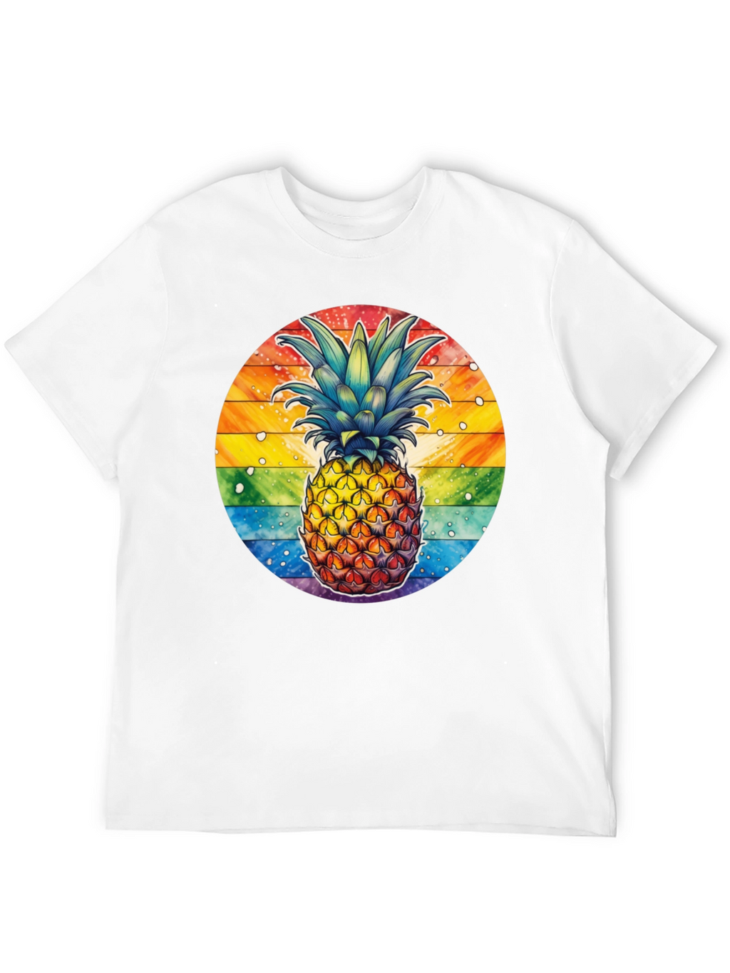 Rainbow Pineapple Graphic Tee