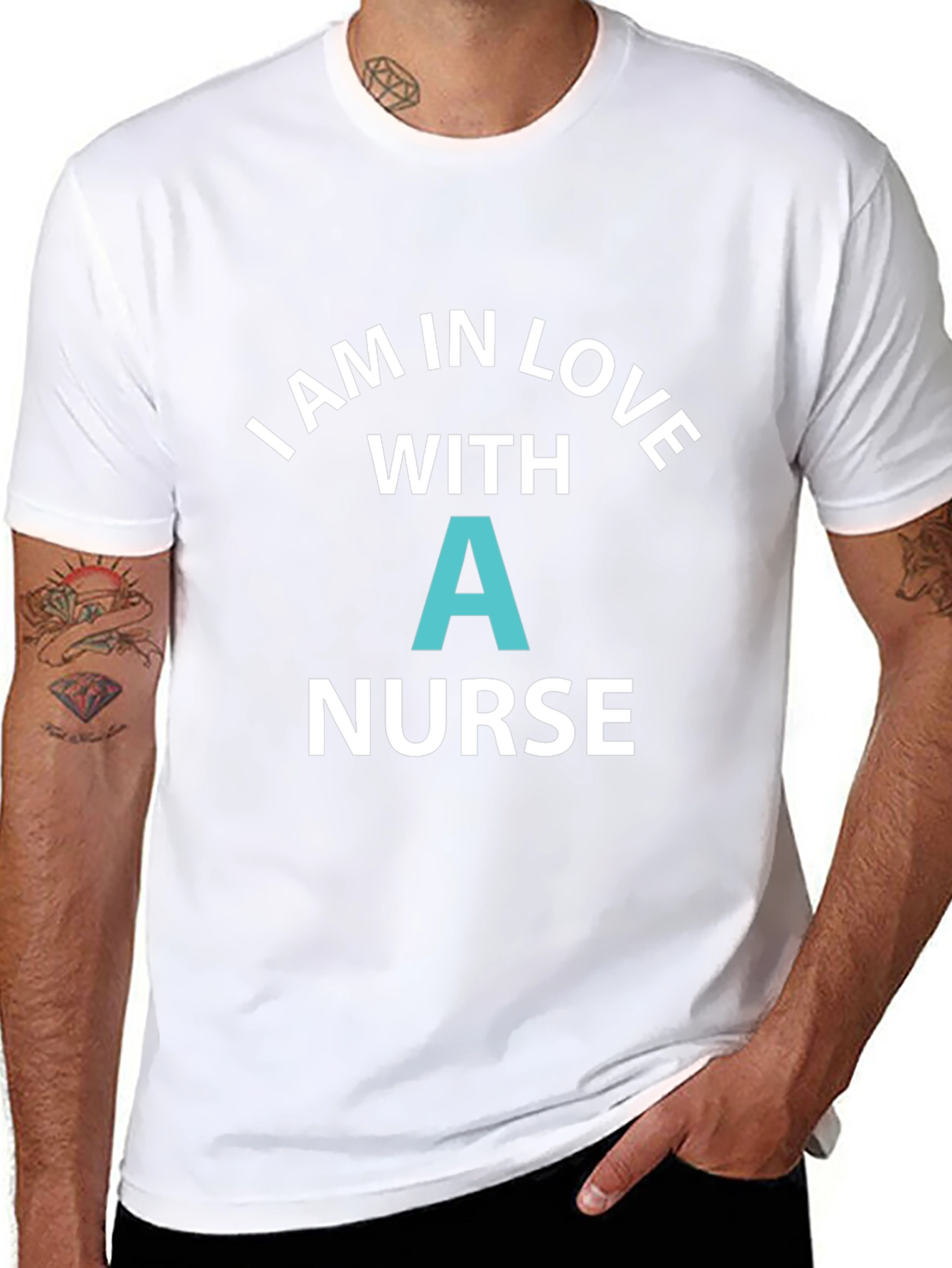 I Love a Nurse Graphic T-Shirt