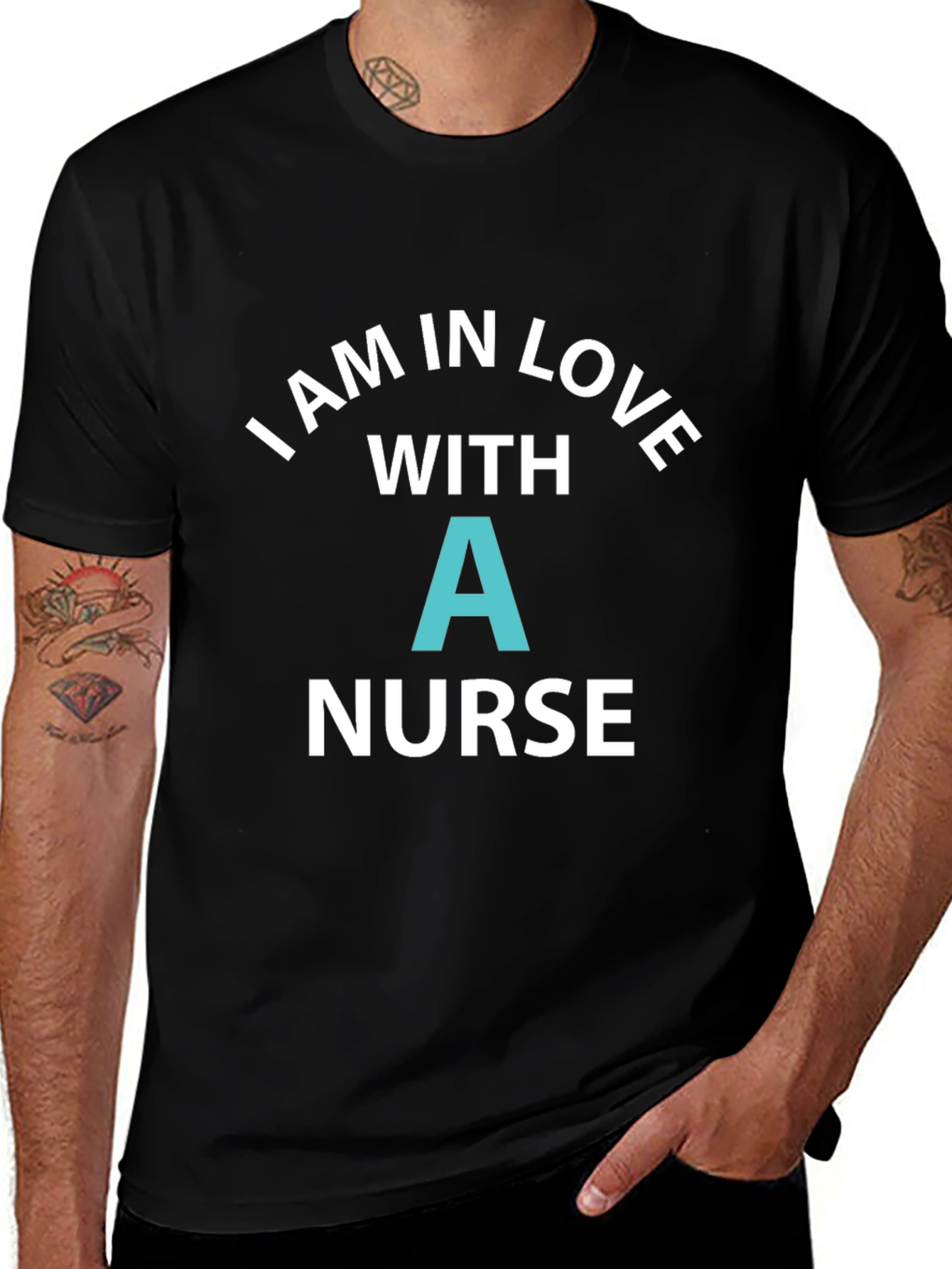 I Love a Nurse Graphic T-Shirt