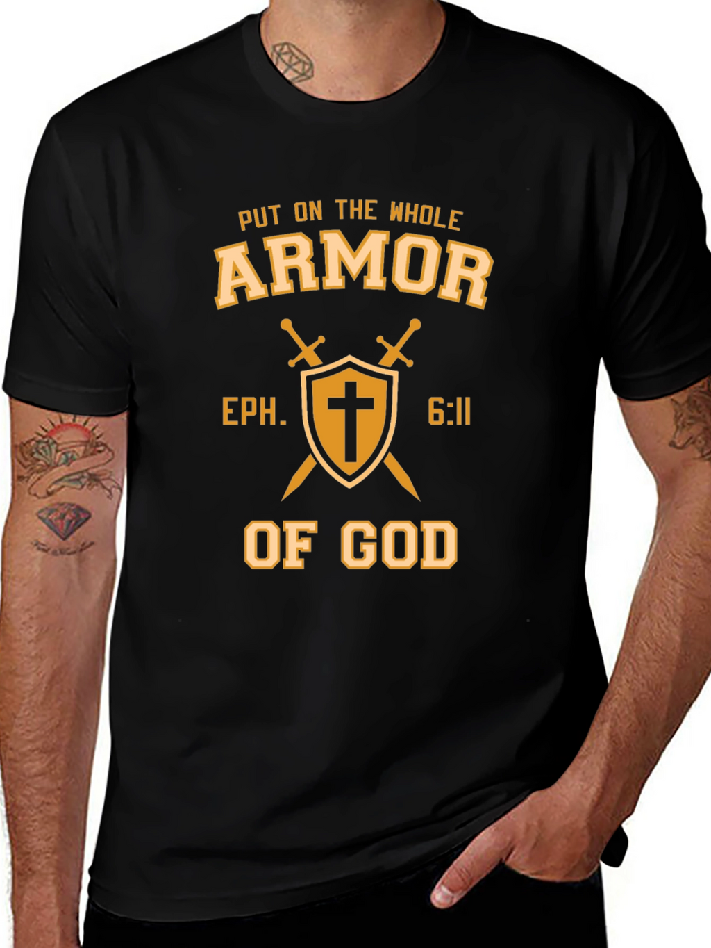 Armor of God T-Shirt Ephesians 6:11 Christian Tee