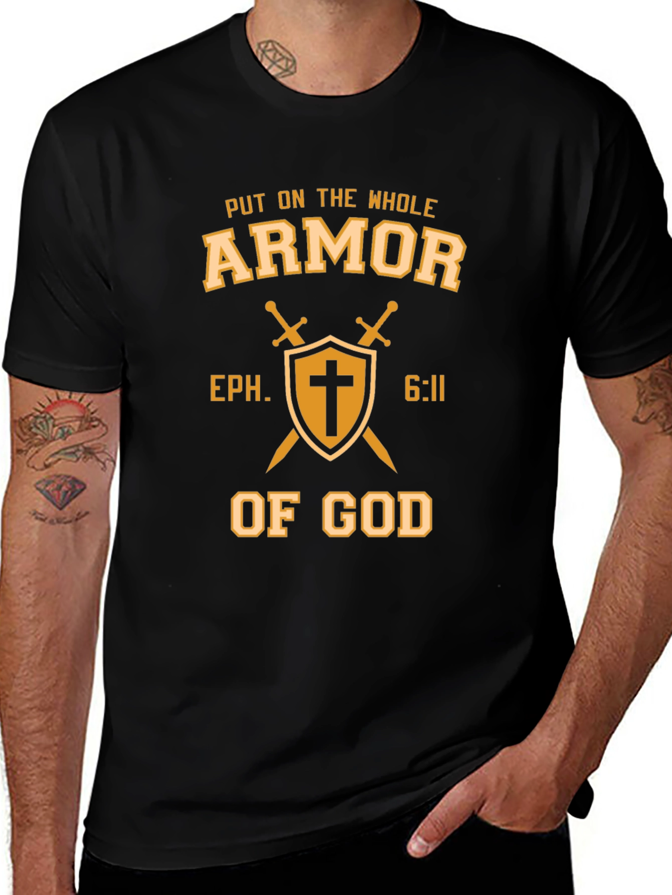 Armor of God T-Shirt Ephesians 6:11 Christian Tee