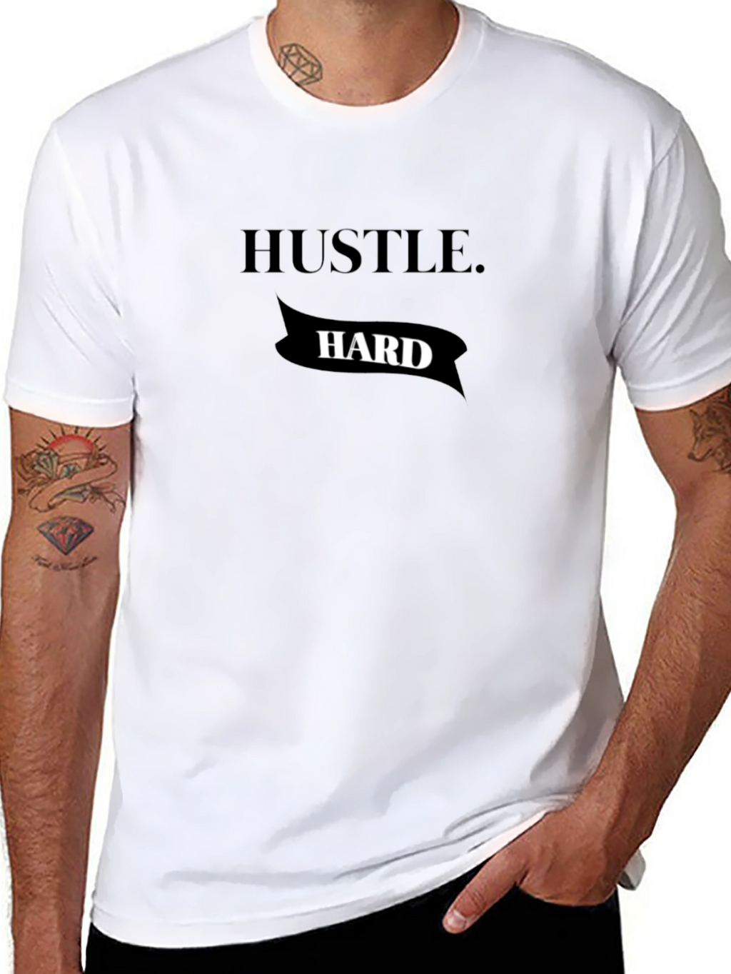 Hustle Hard Black T-Shirt