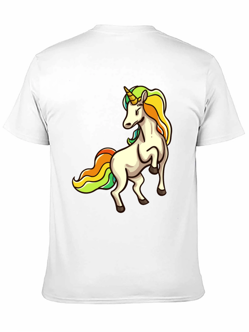 Unicorn Graphic Print Black T-Shirt