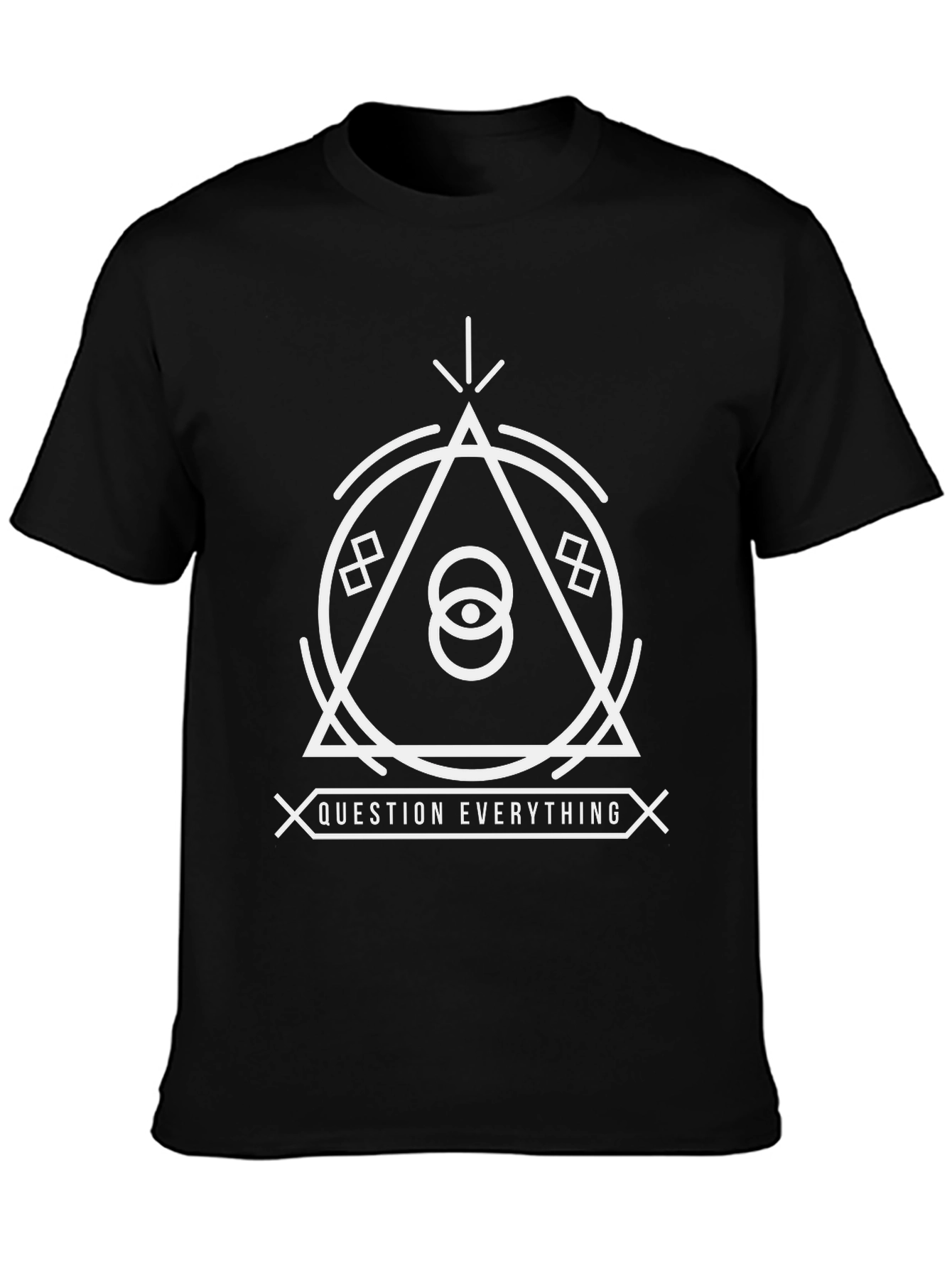 Question Everything Graphic Tee - Black