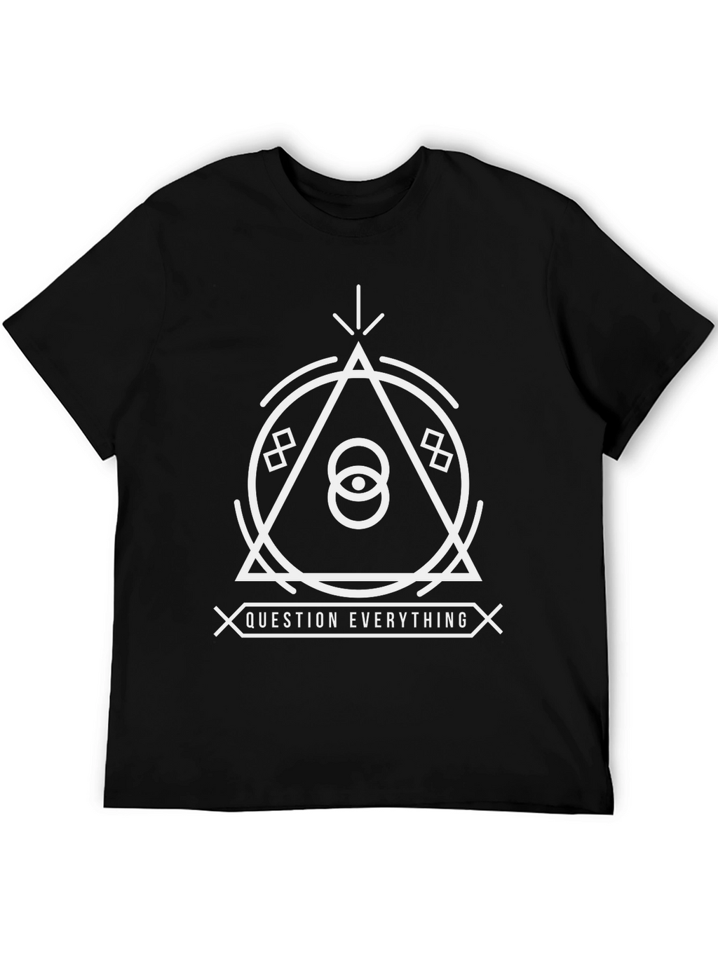 Question Everything Graphic Tee - Black