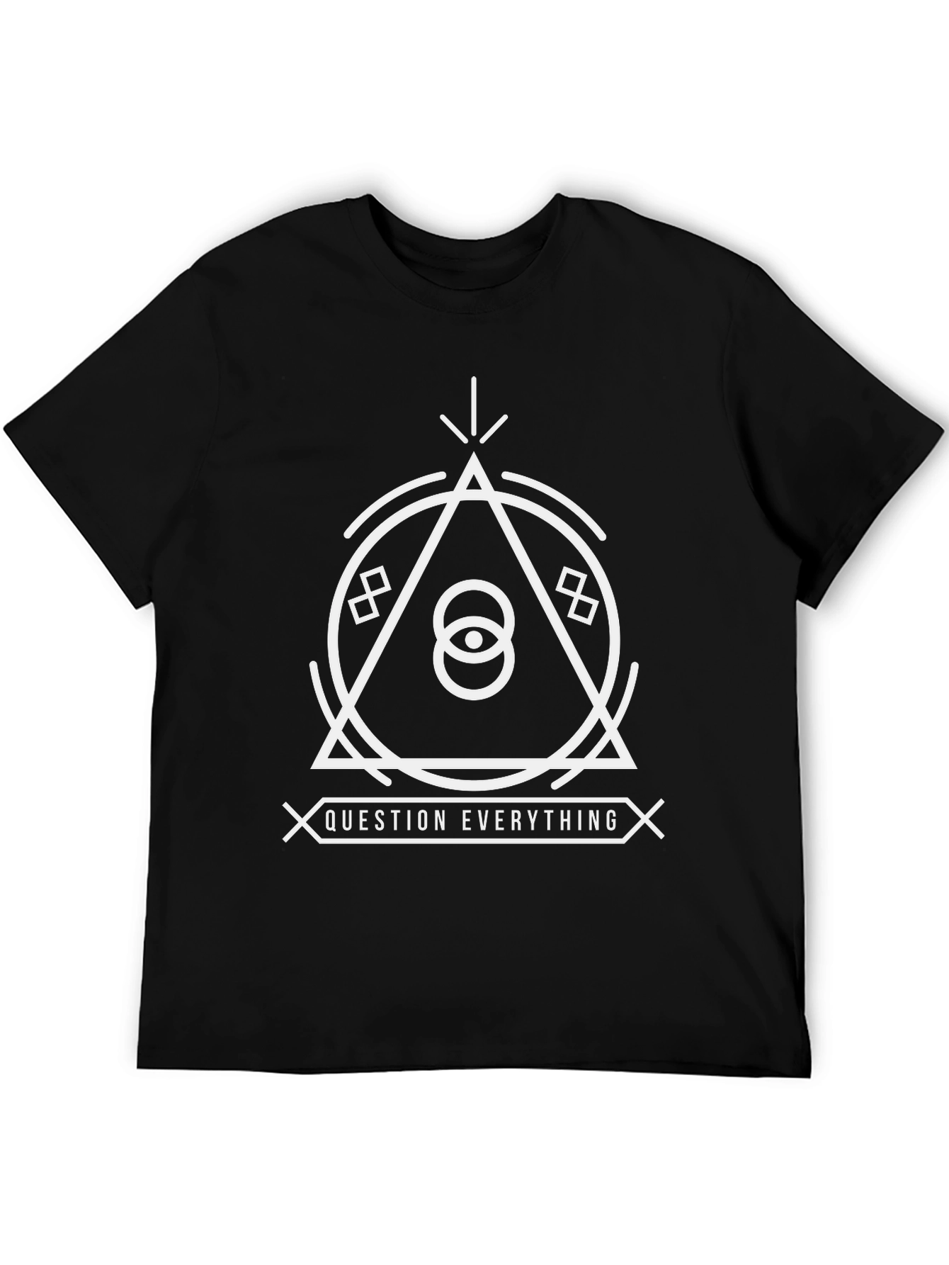 Question Everything Graphic Tee - Black