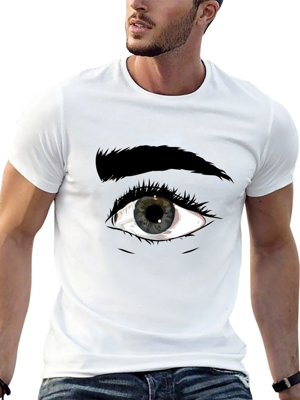Eye Graphic Black T-Shirt - Unique Style