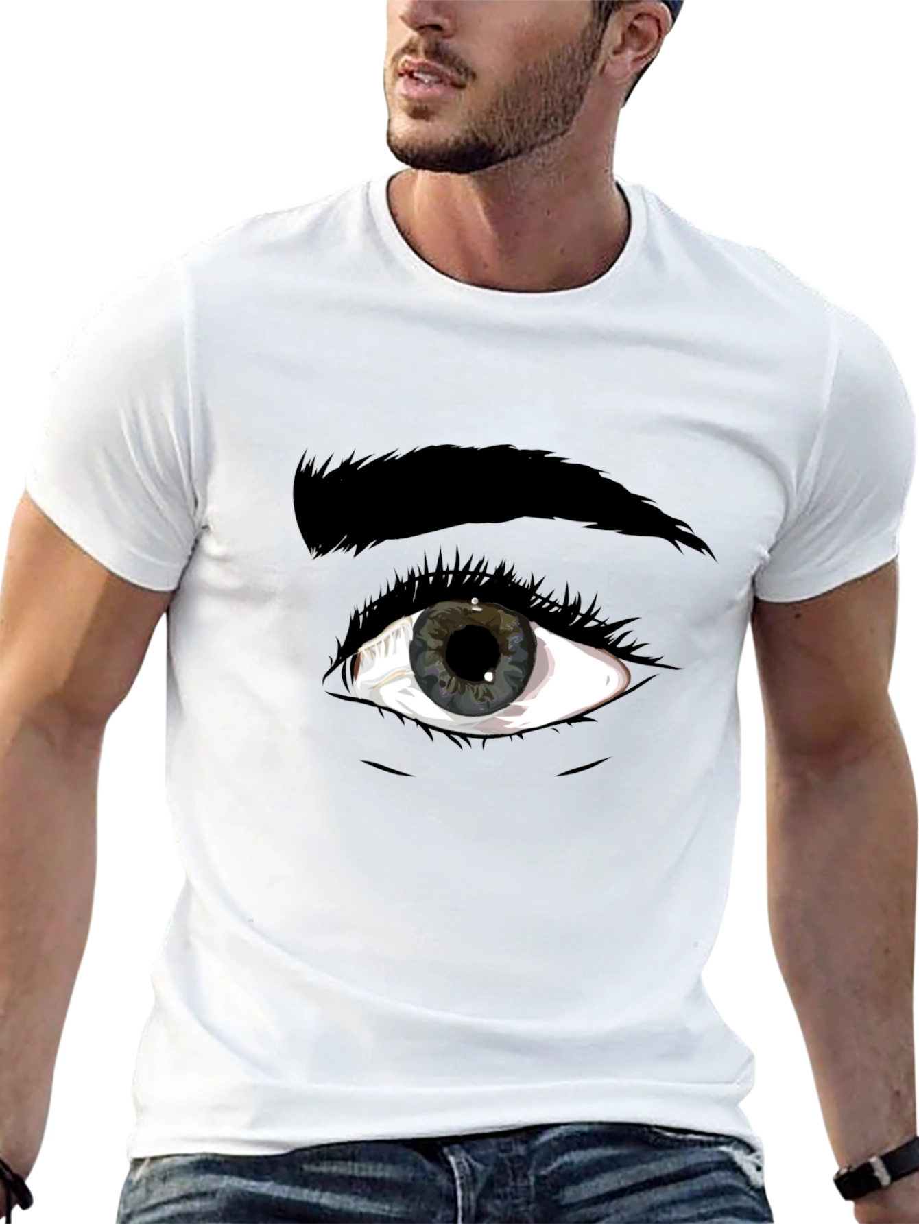 Eye Graphic Black T-Shirt - Unique Style