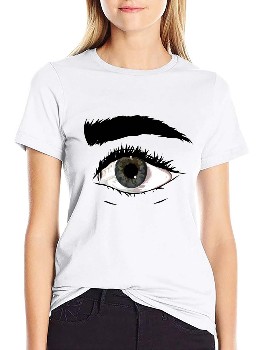 Eye Graphic Black T-Shirt - Unique Style