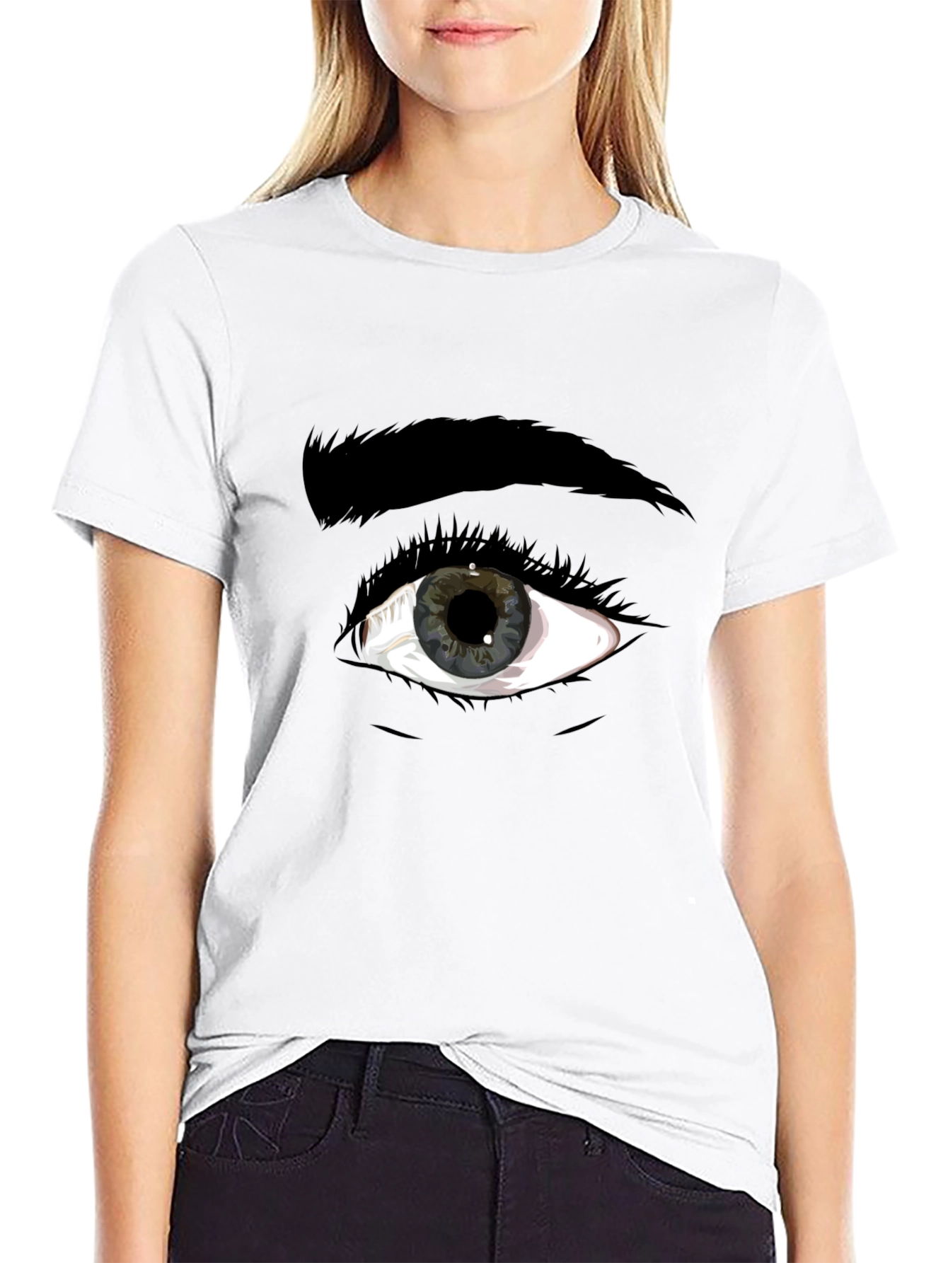 Eye Graphic Black T-Shirt - Unique Style