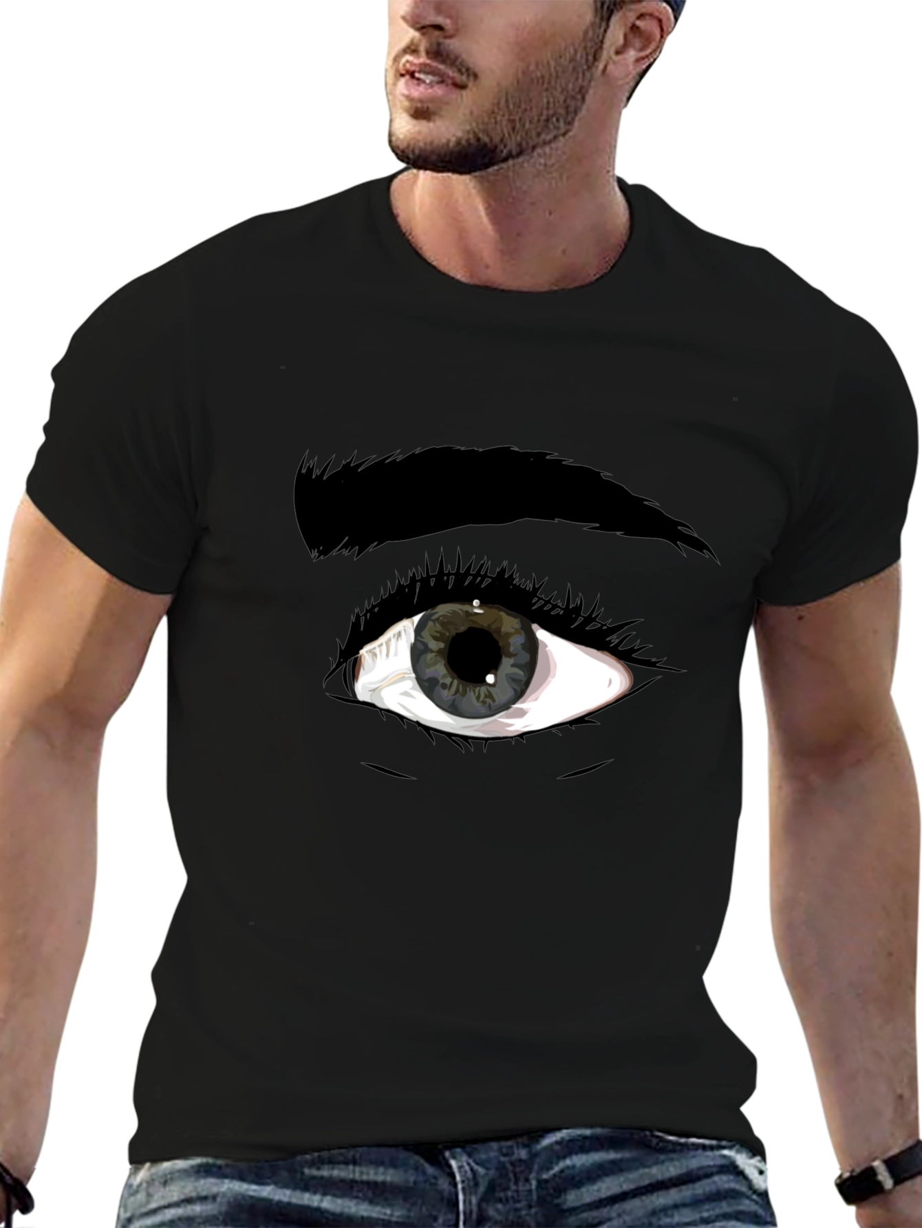Eye Graphic Black T-Shirt - Unique Style
