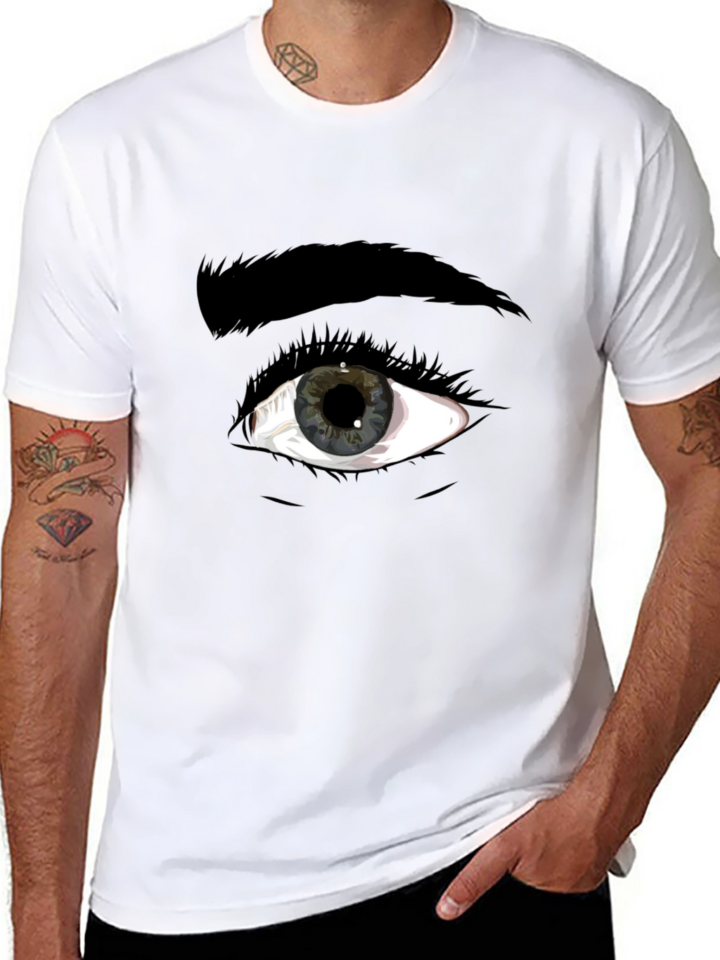 Eye Graphic Black T-Shirt - Unique Style