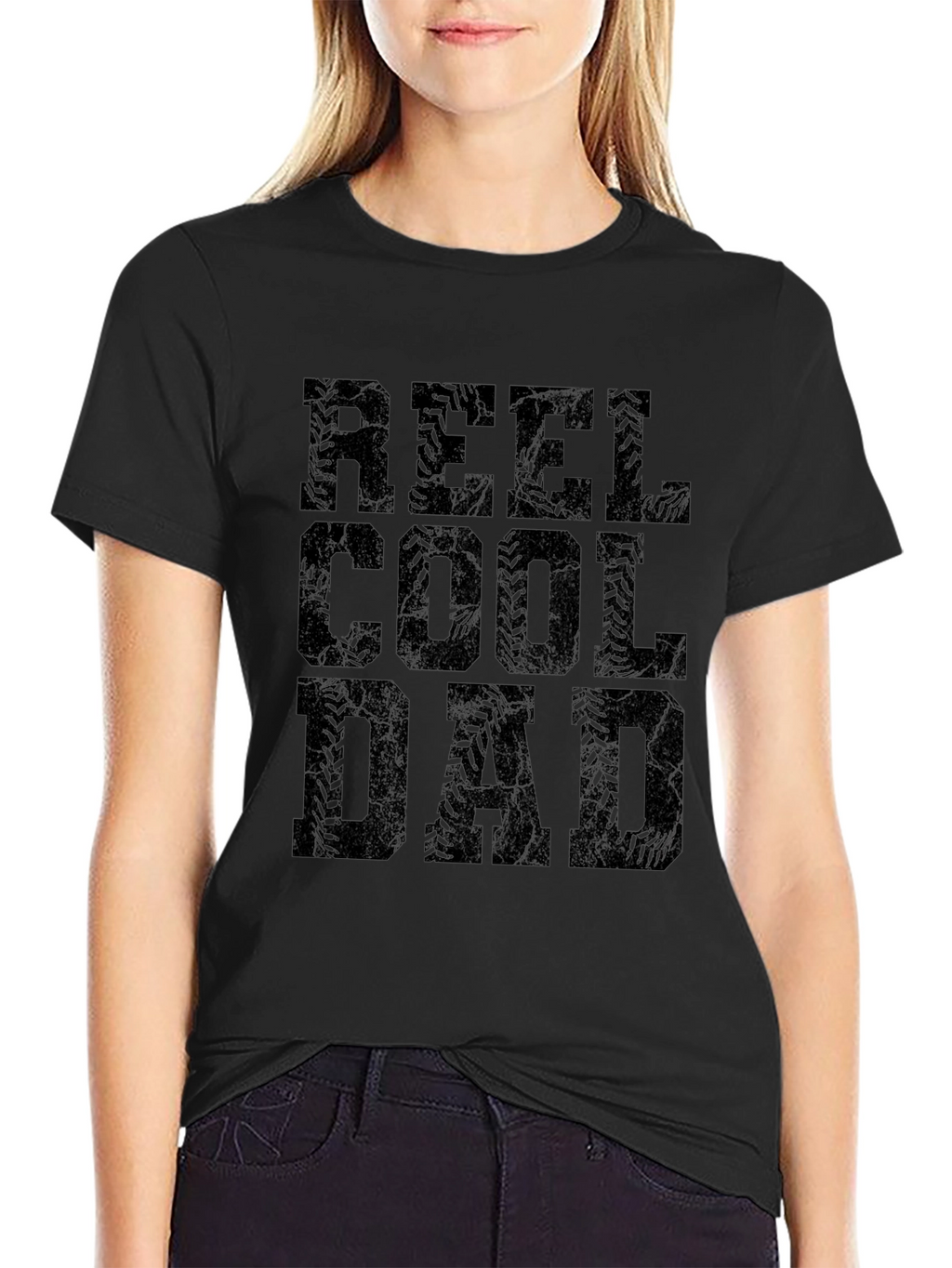 Reel Cool Dad Graphic Tee - Black