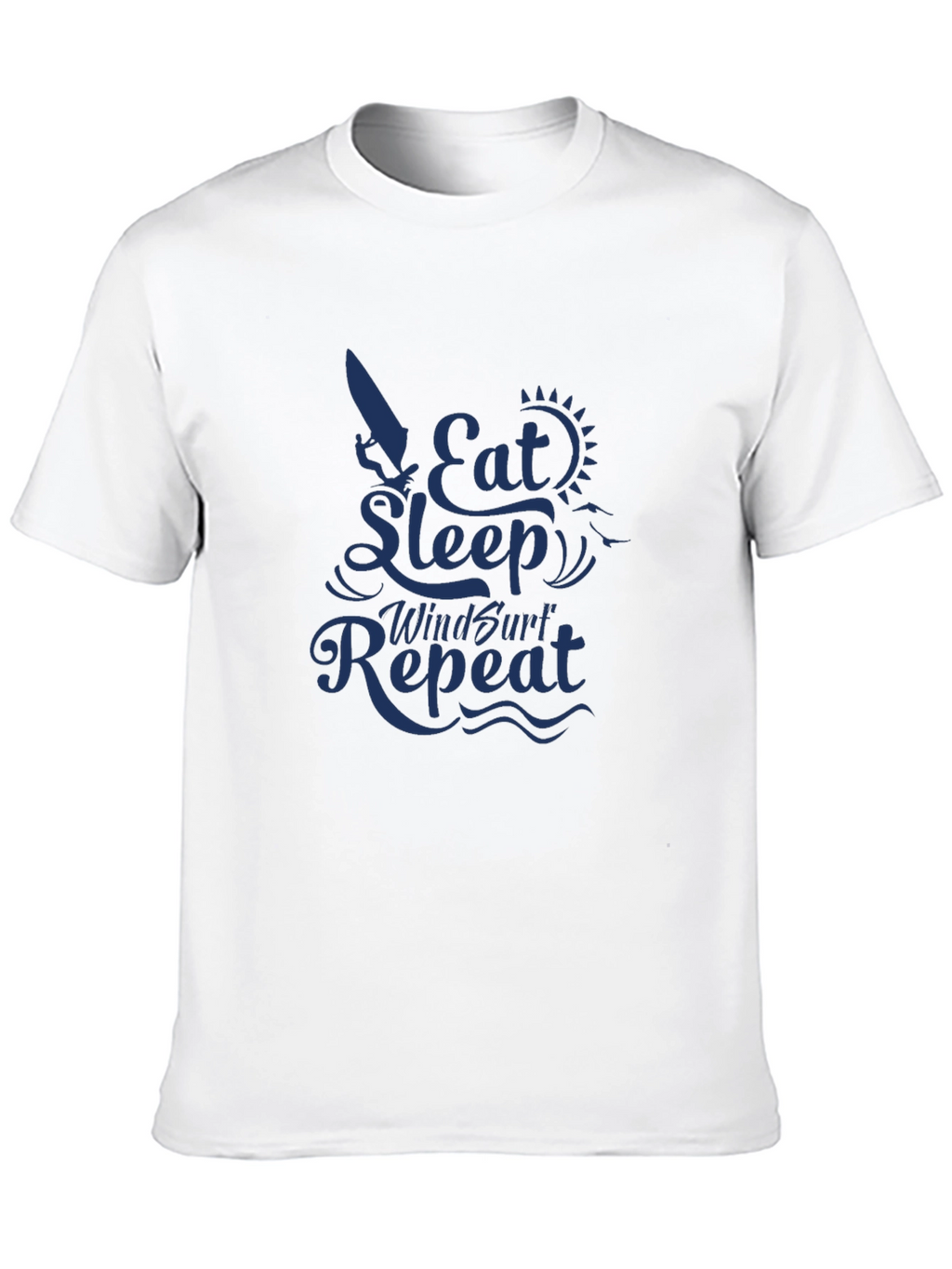 Eat Sleep Windsurf Repeat Graphic Tee