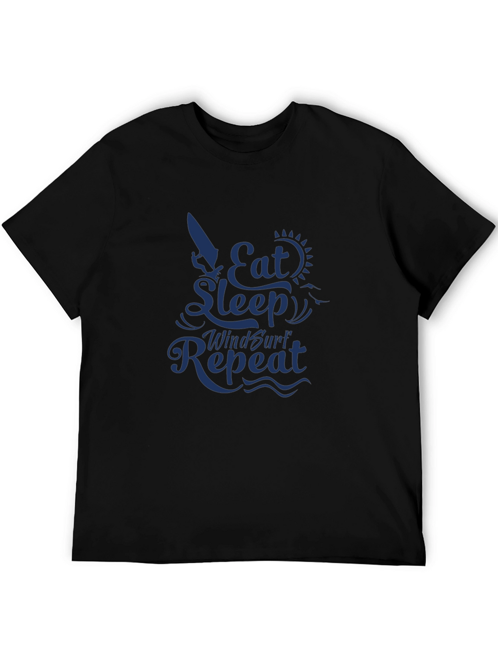Eat Sleep Windsurf Repeat Graphic Tee