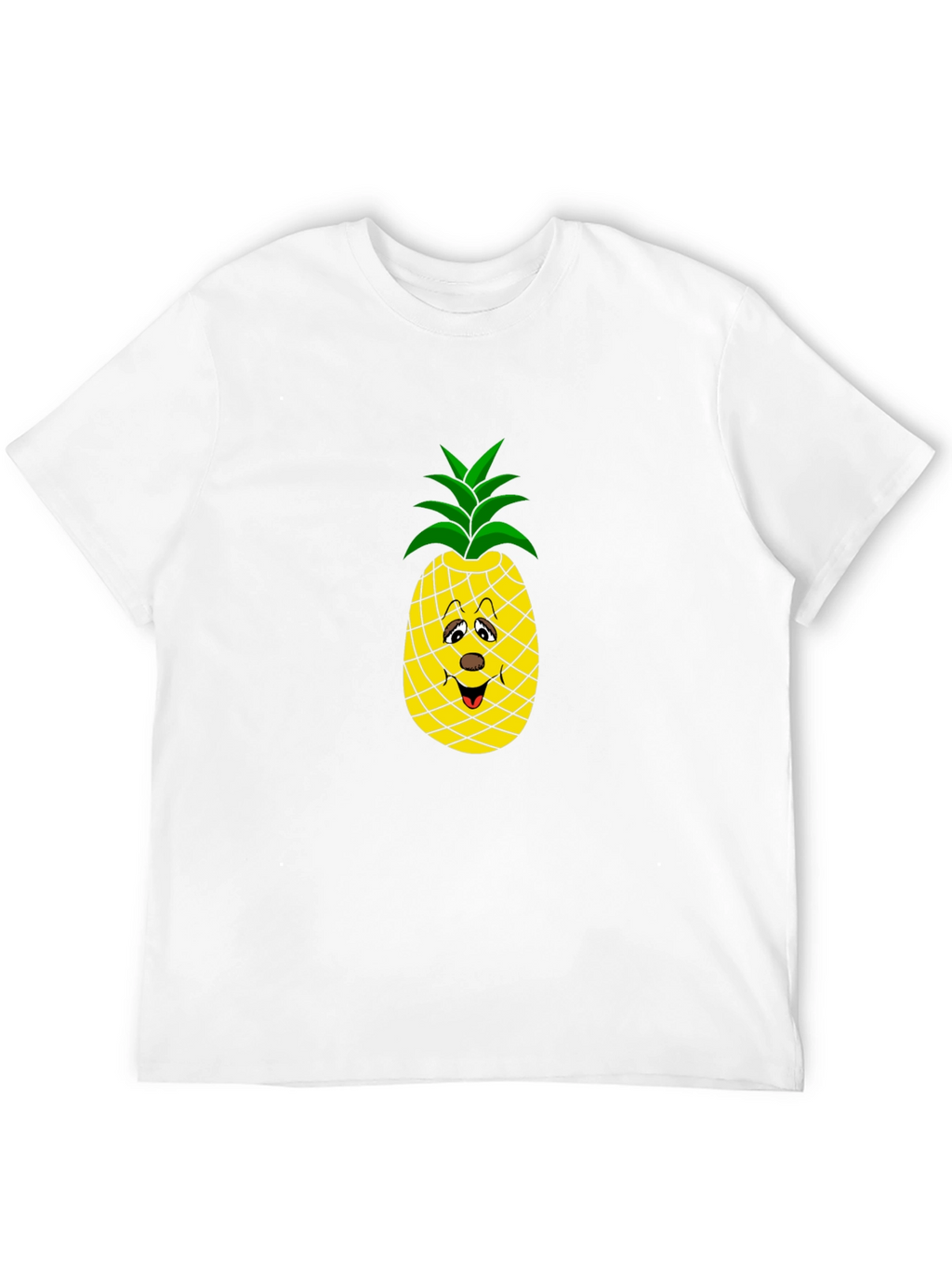 Funny Pineapple Graphic Tee - Black Cotton T-Shirt