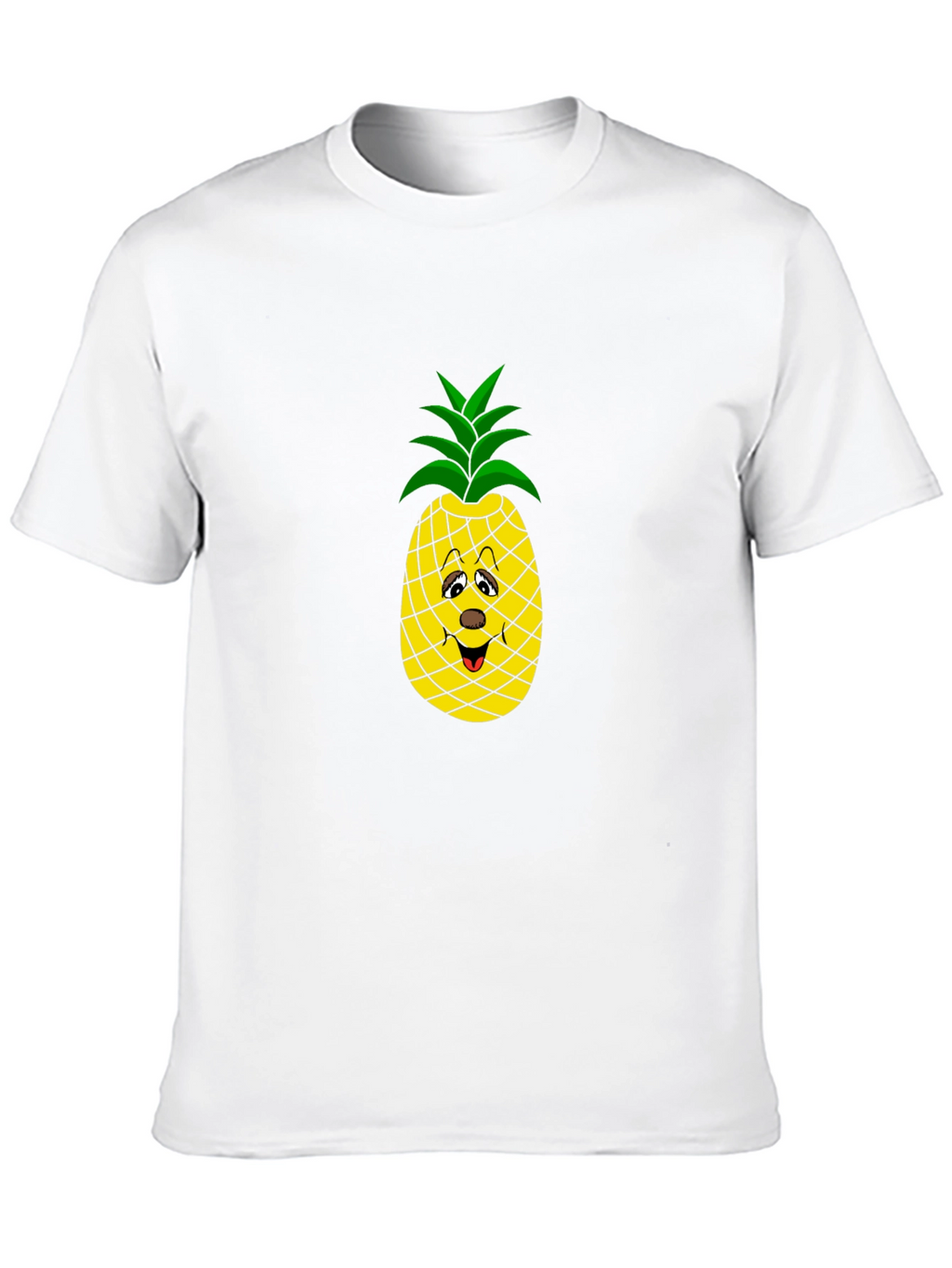 Funny Pineapple Graphic Tee - Black Cotton T-Shirt