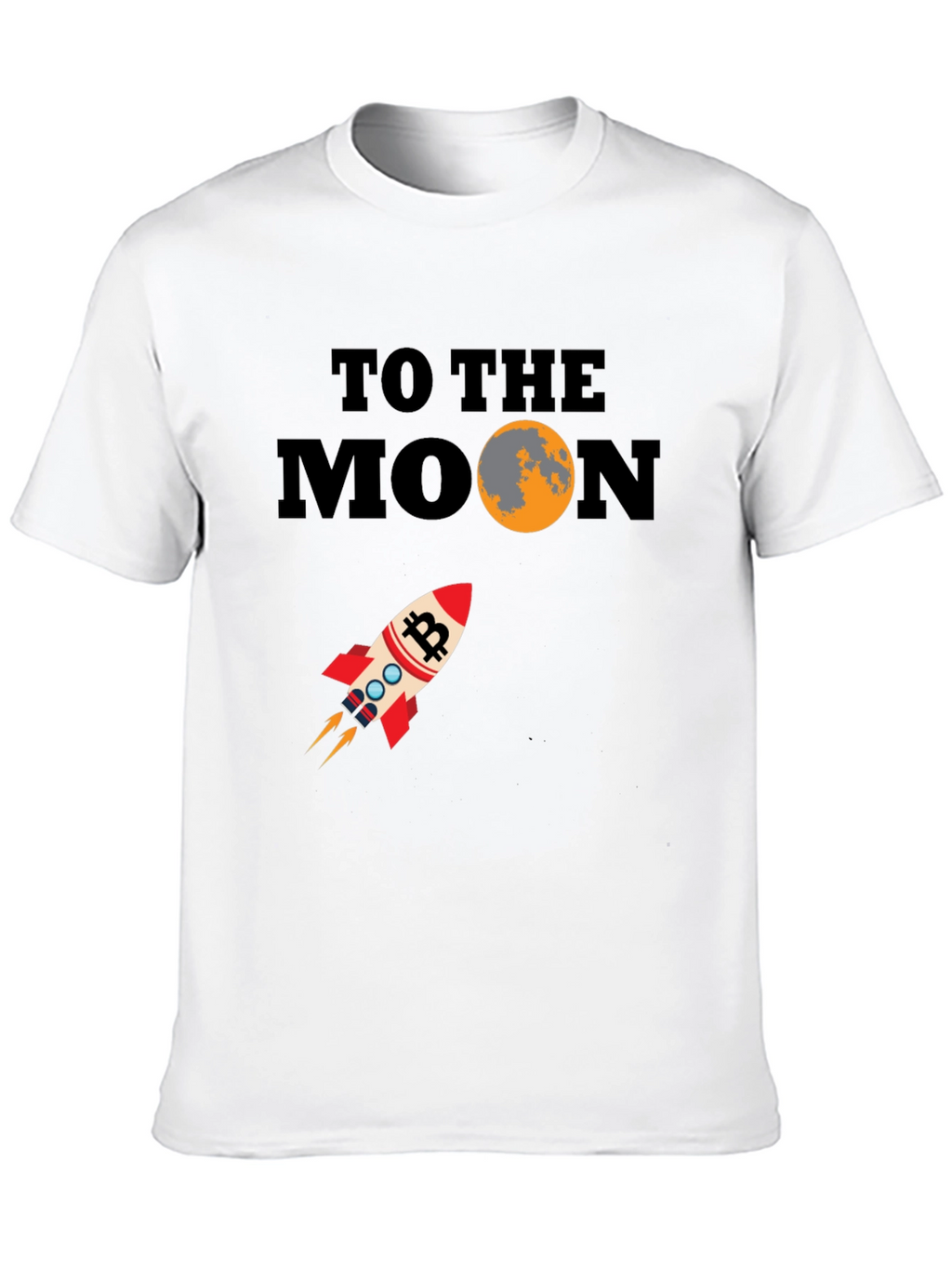 Bitcoin To The Moon Graphic T-Shirt