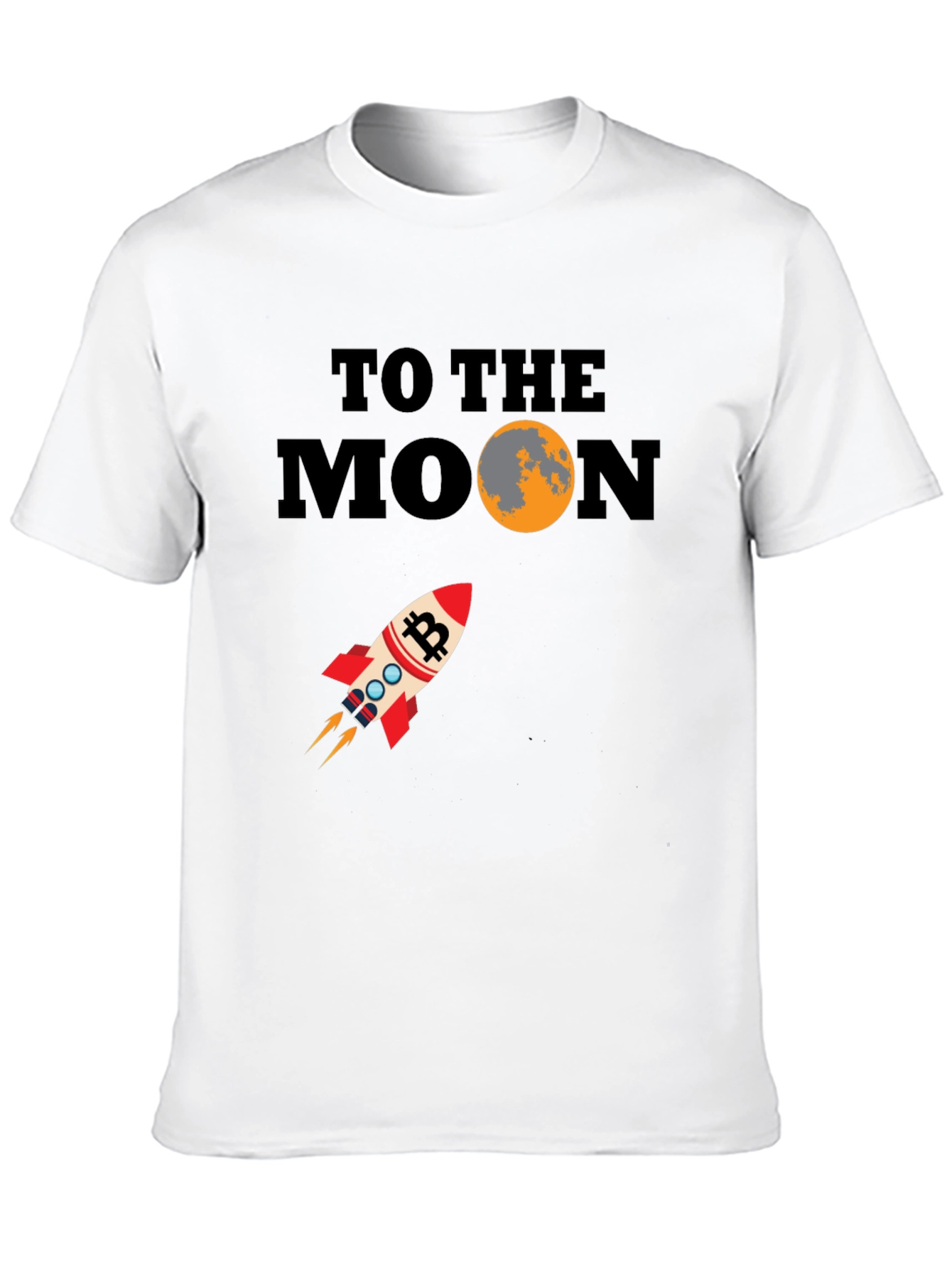 Bitcoin To The Moon Graphic T-Shirt