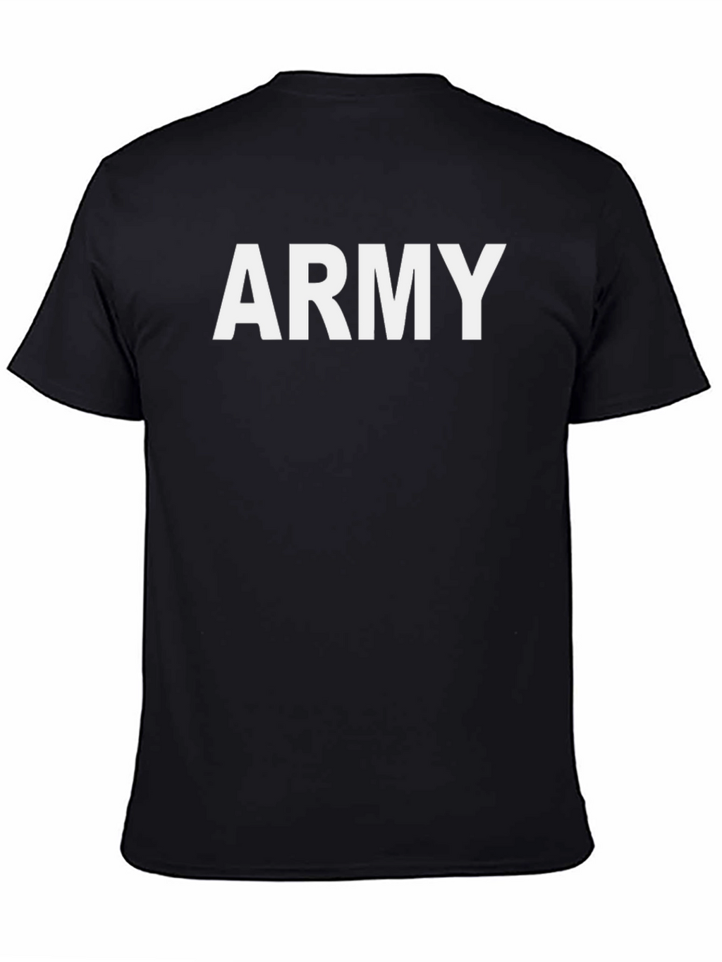Bold Army Graphic Tee - Black Cotton Blend