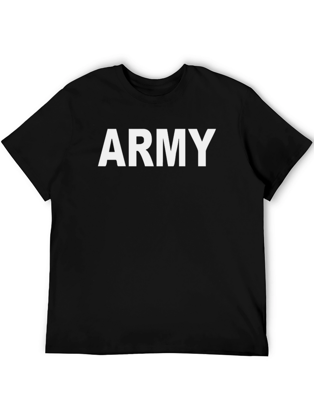 Bold Army Graphic Tee - Black Cotton Blend