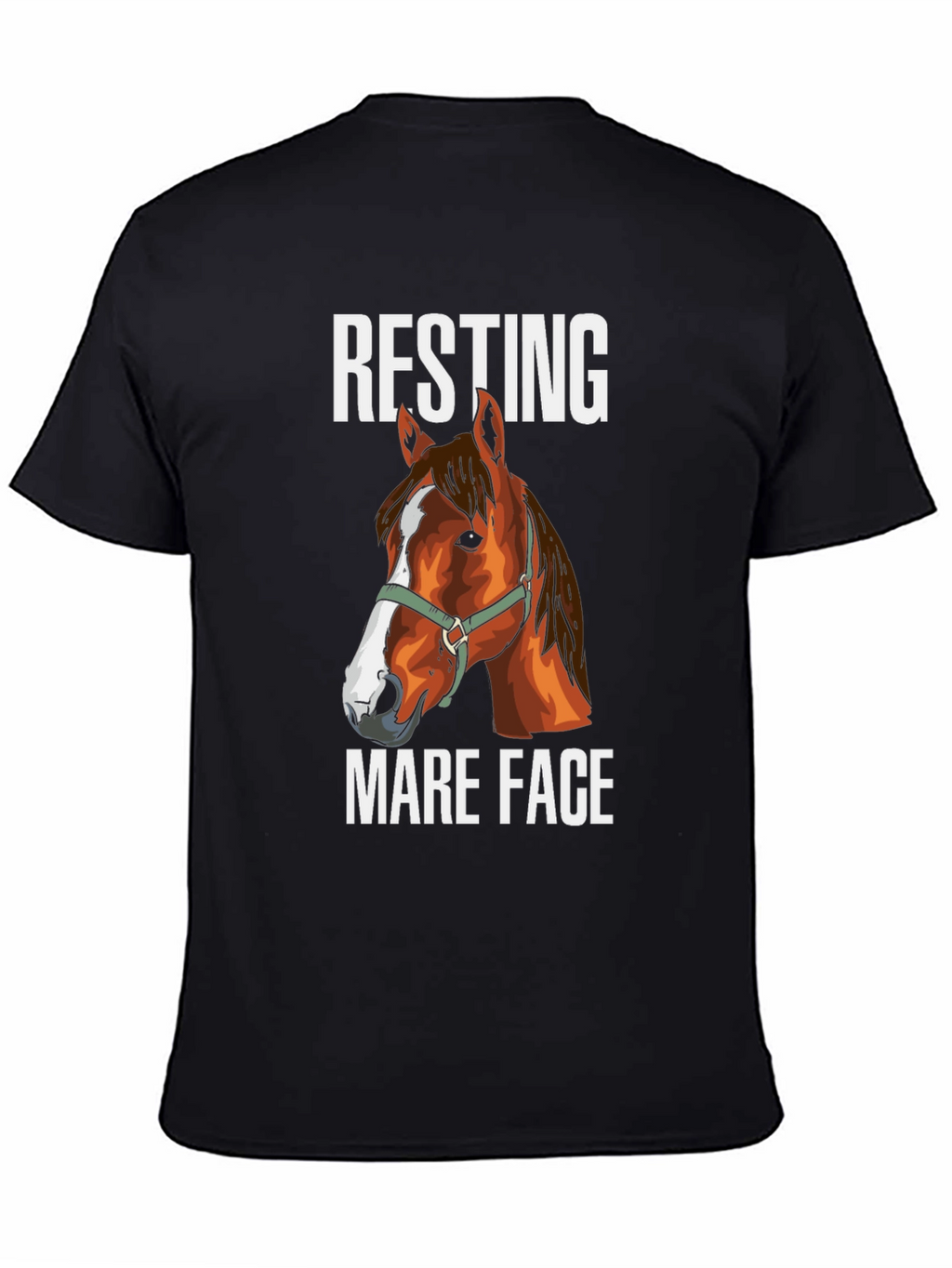 Resting Mare Face Graphic T-Shirt