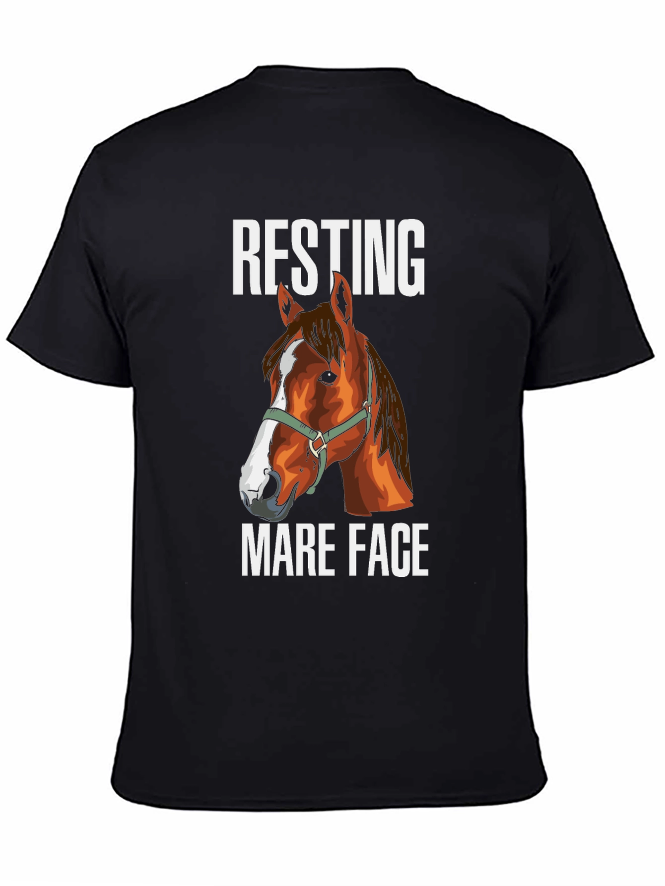 Resting Mare Face Graphic T-Shirt