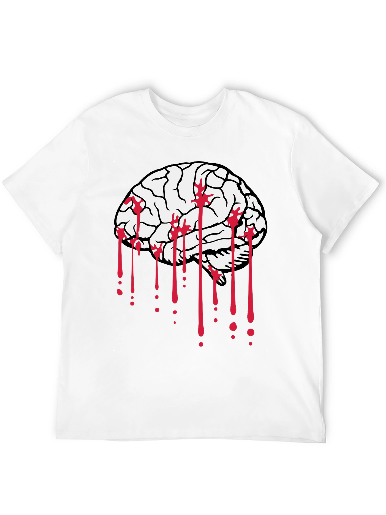 Brain Bleed Black Graphic Tee