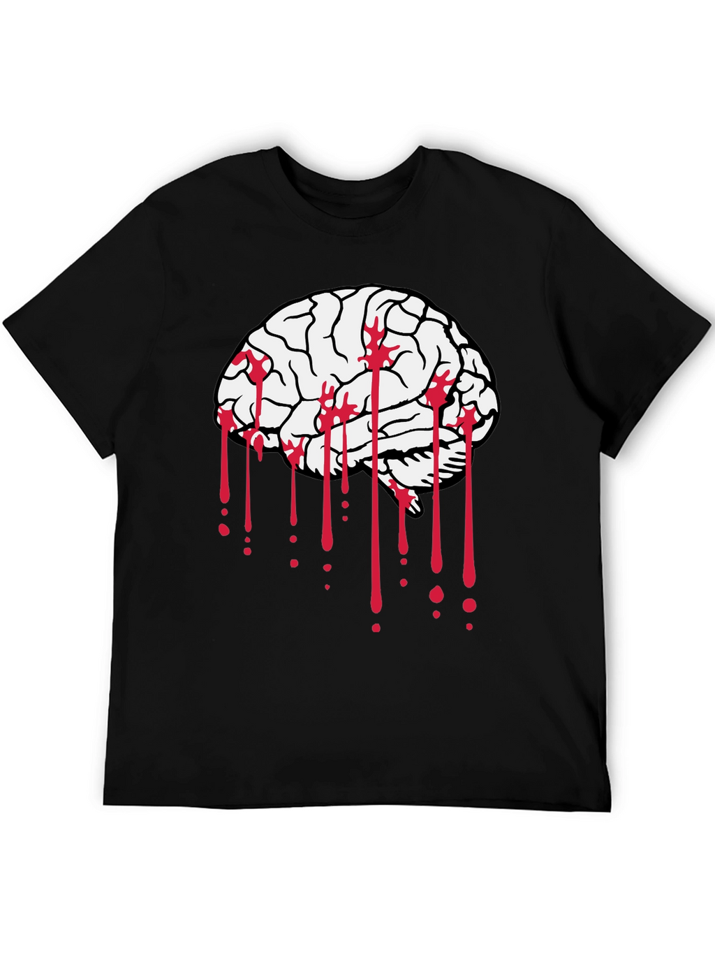 Brain Bleed Black Graphic Tee