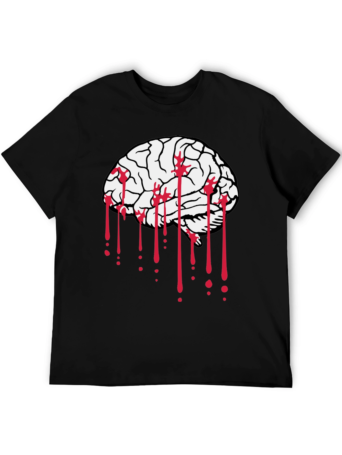 Brain Bleed Black Graphic Tee