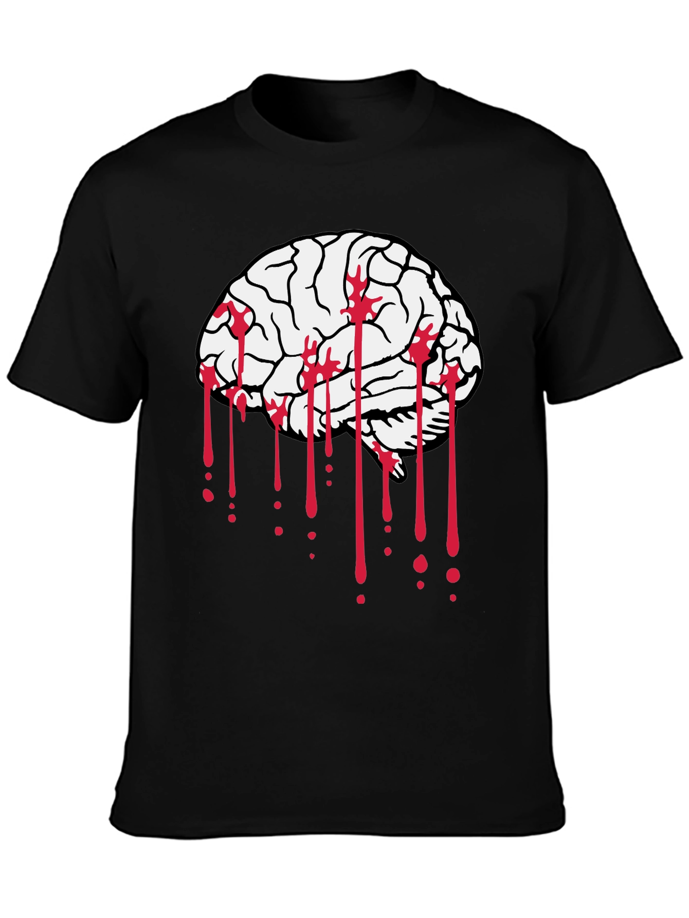 Brain Bleed Black Graphic Tee