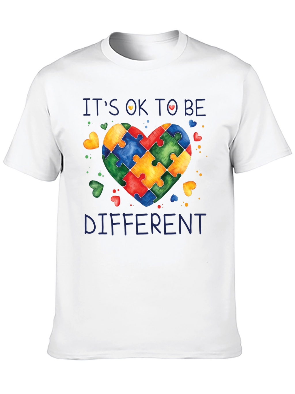 Autism Awareness Puzzle Heart Graphic T-Shirt