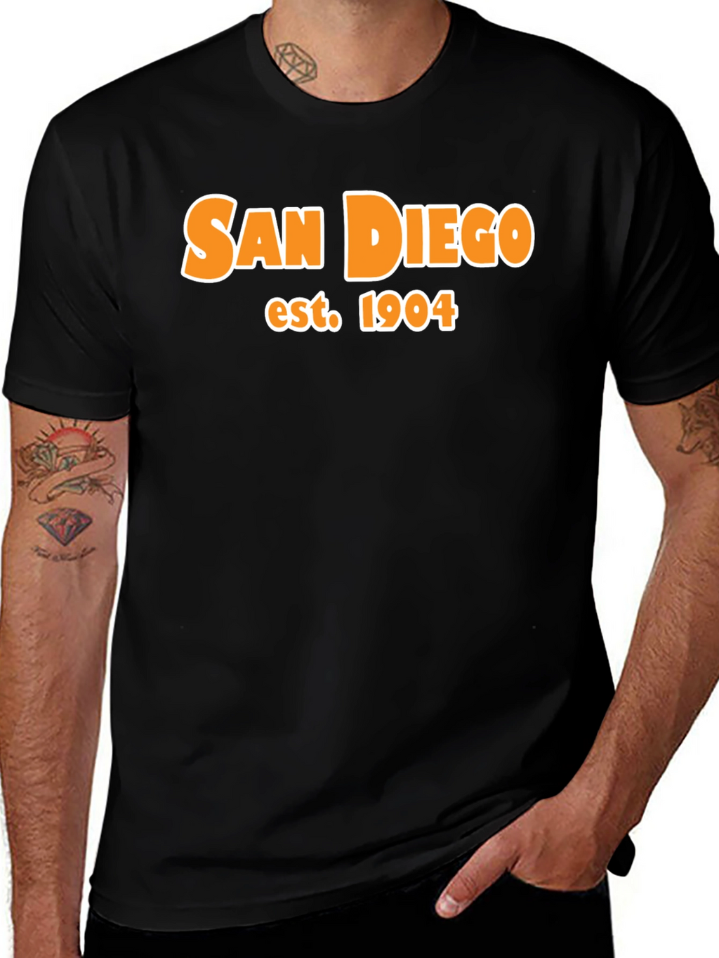 San Diego Est. 1904 Black Graphic Tee