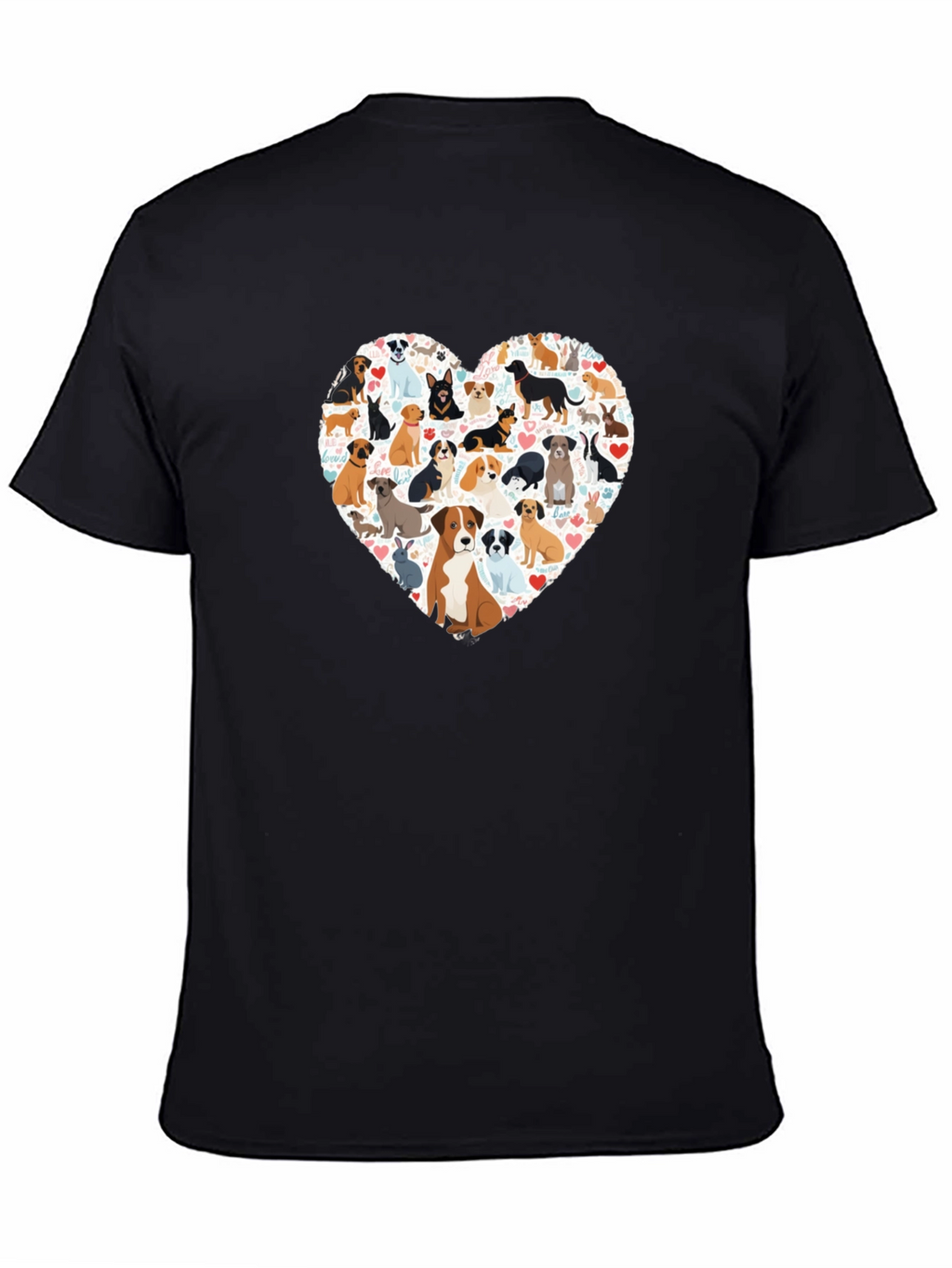 Dog Lover Heart T-Shirt - Unisex Graphic Tee