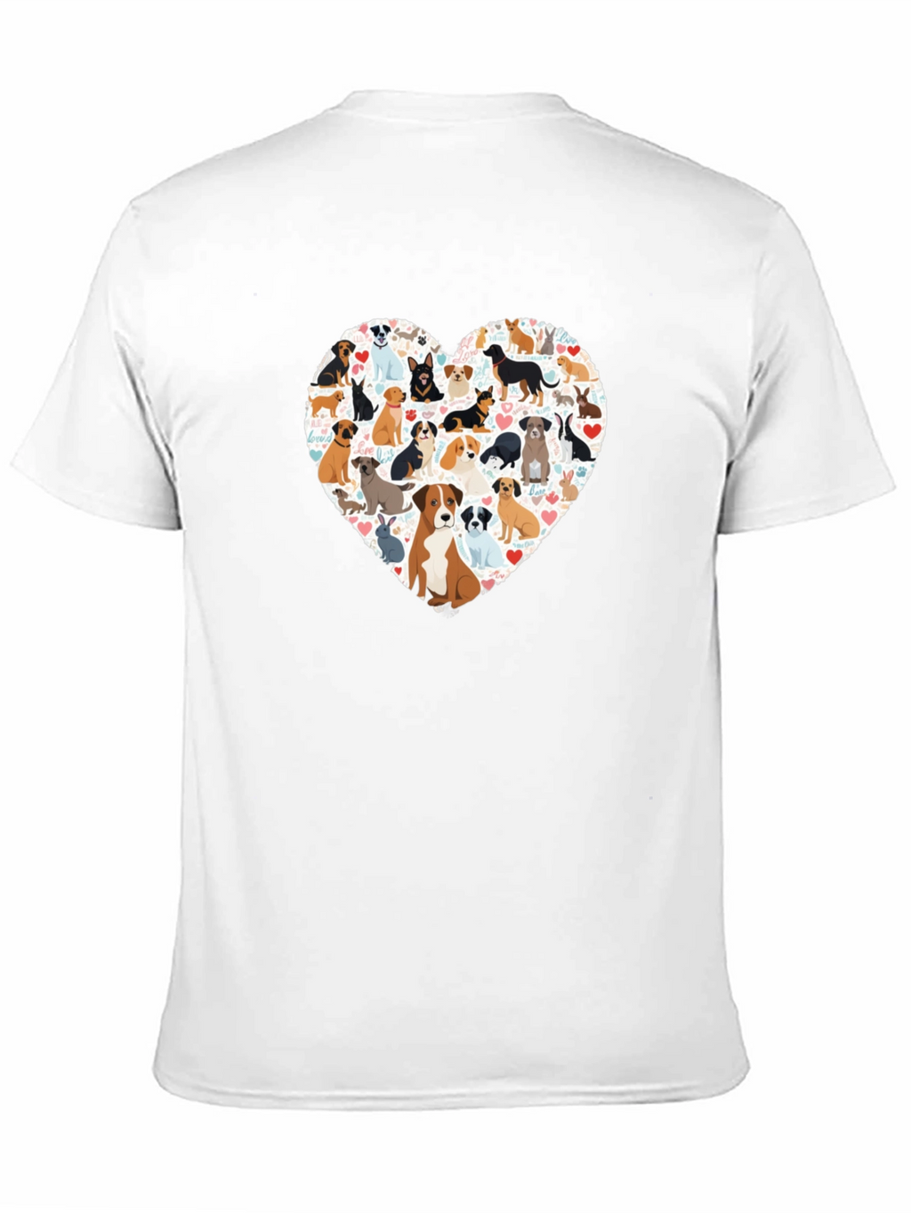 Dog Lover Heart T-Shirt - Unisex Graphic Tee