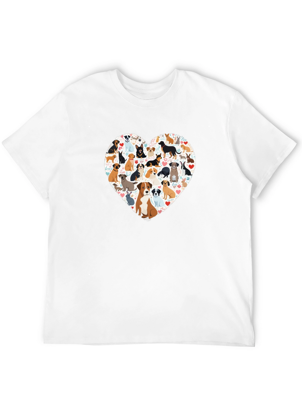 Dog Lover Heart T-Shirt - Unisex Graphic Tee