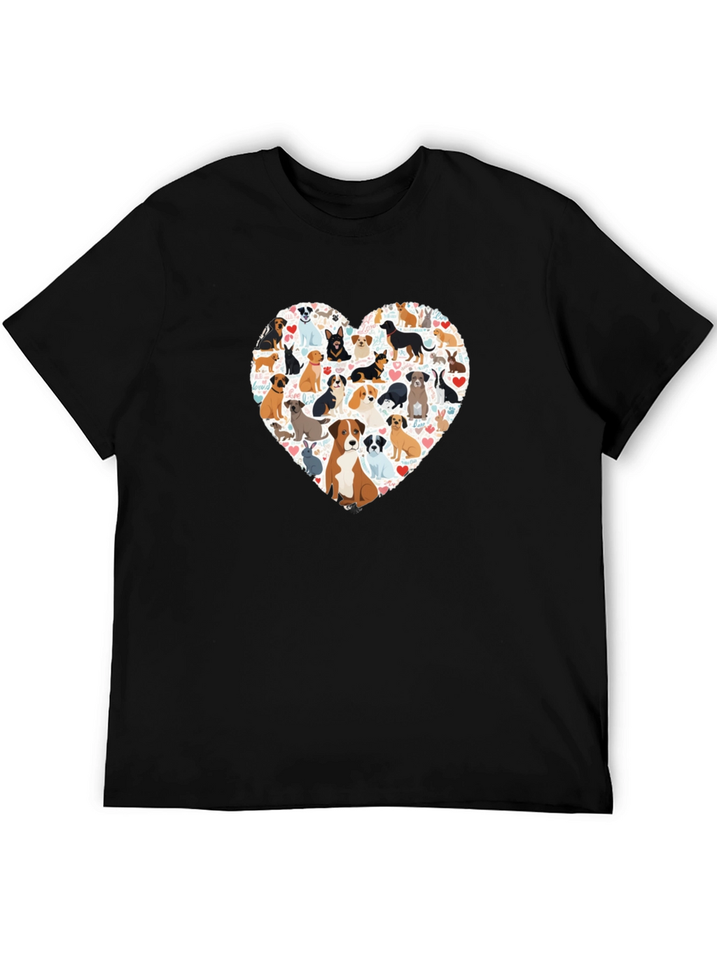 Dog Lover Heart T-Shirt - Unisex Graphic Tee