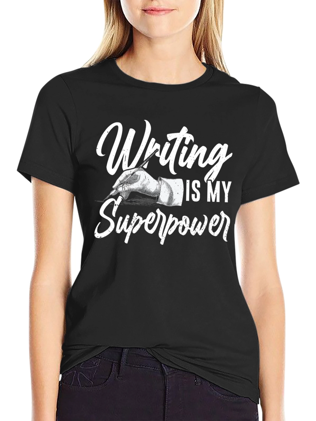 Writing is My Superpower Graphic Tee