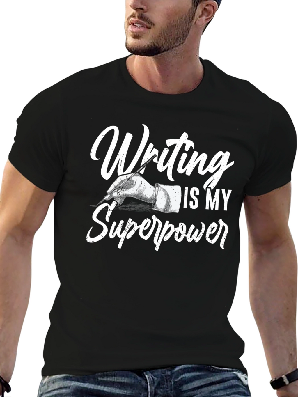 Writing is My Superpower Graphic Tee