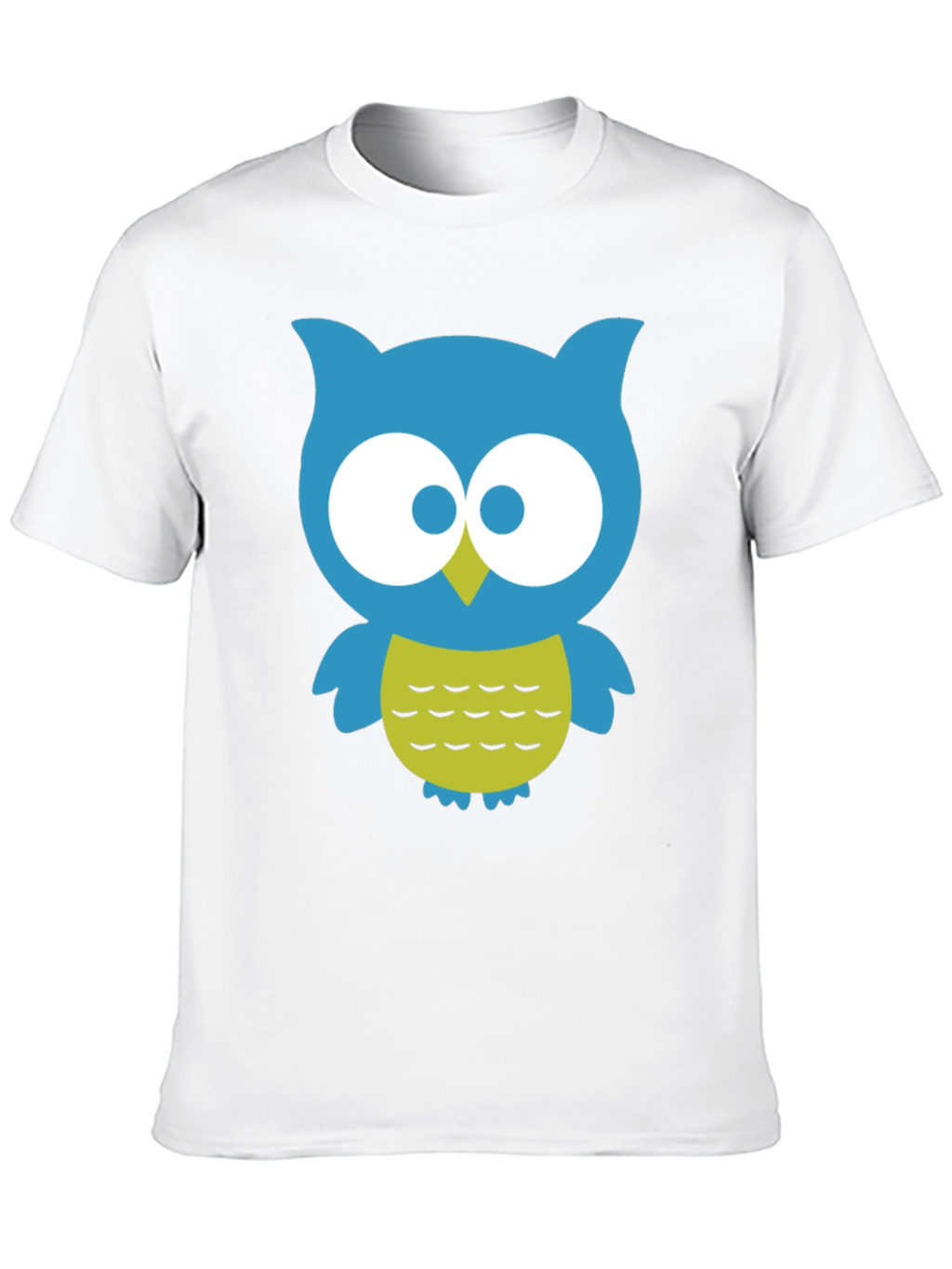 Cute Owl Graphic Tee - Black Cotton Blend