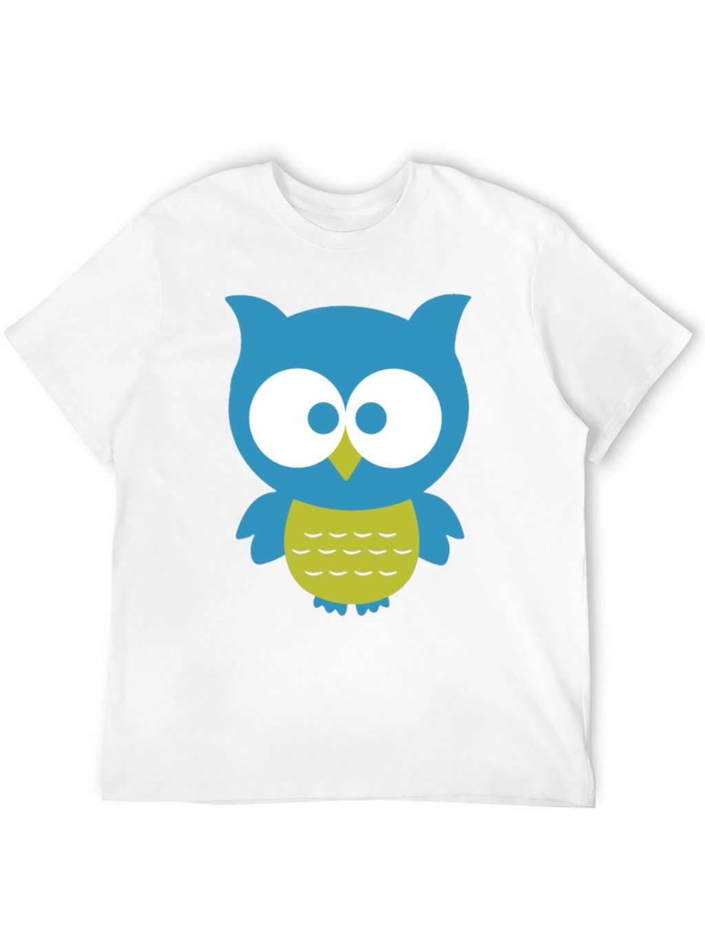 Cute Owl Graphic Tee - Black Cotton Blend