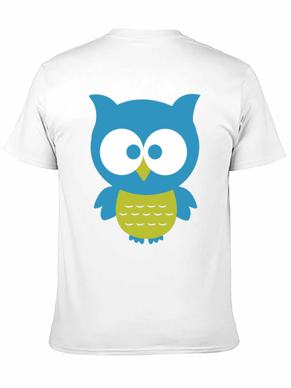 Cute Owl Graphic Tee - Black Cotton Blend