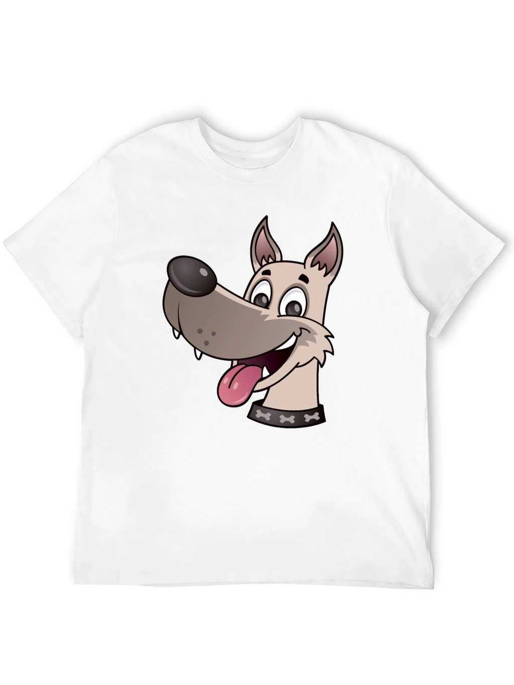 Dog Cartoon Black T-Shirt