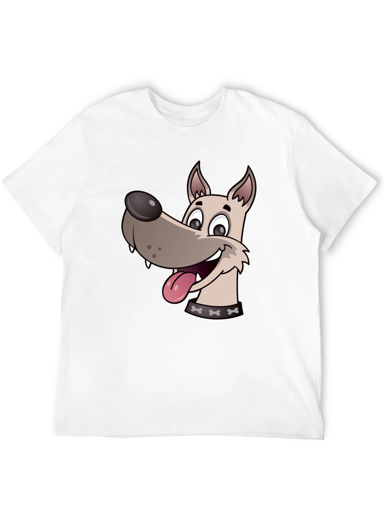 Dog Cartoon Black T-Shirt