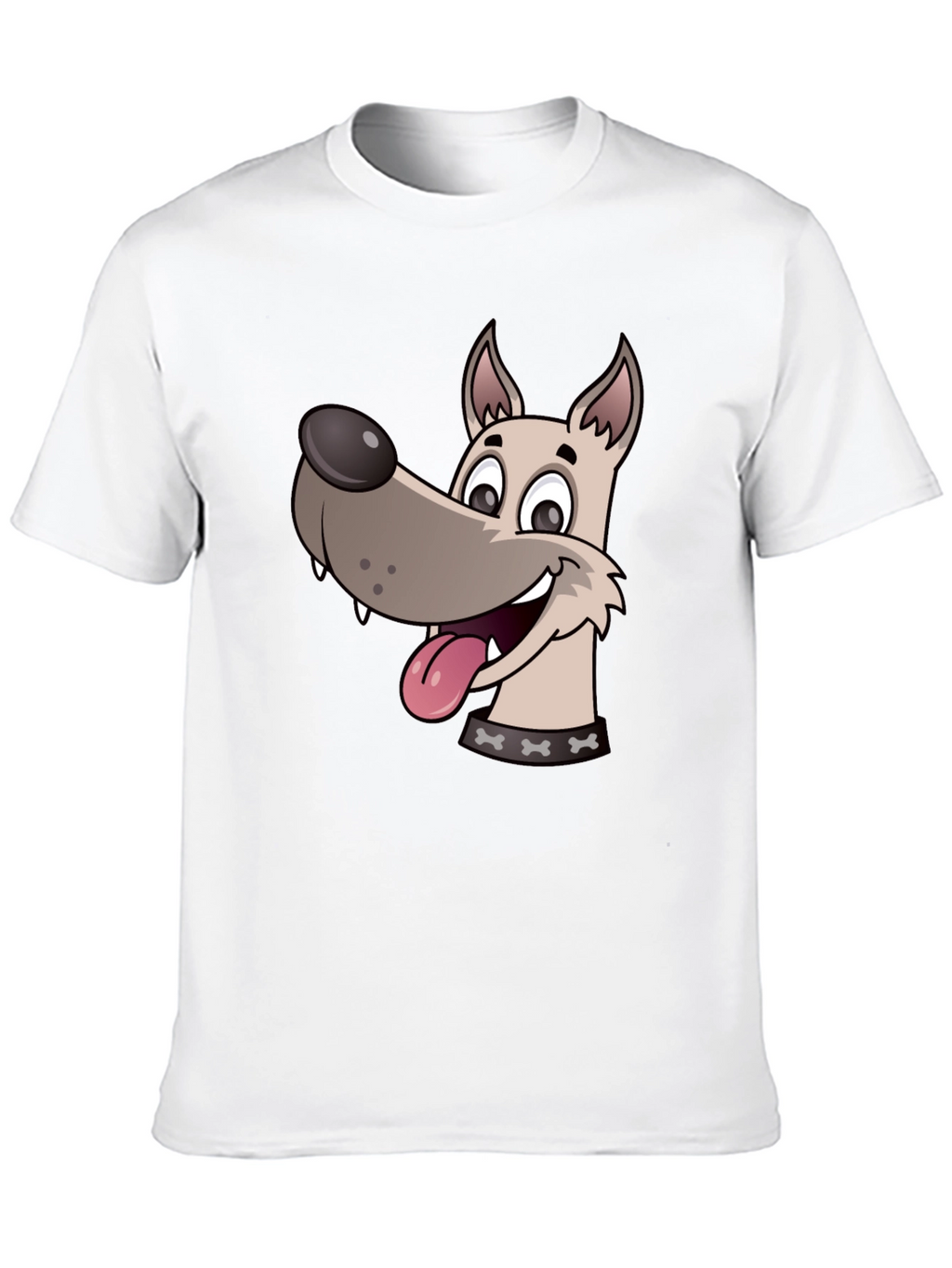 Dog Cartoon Black T-Shirt