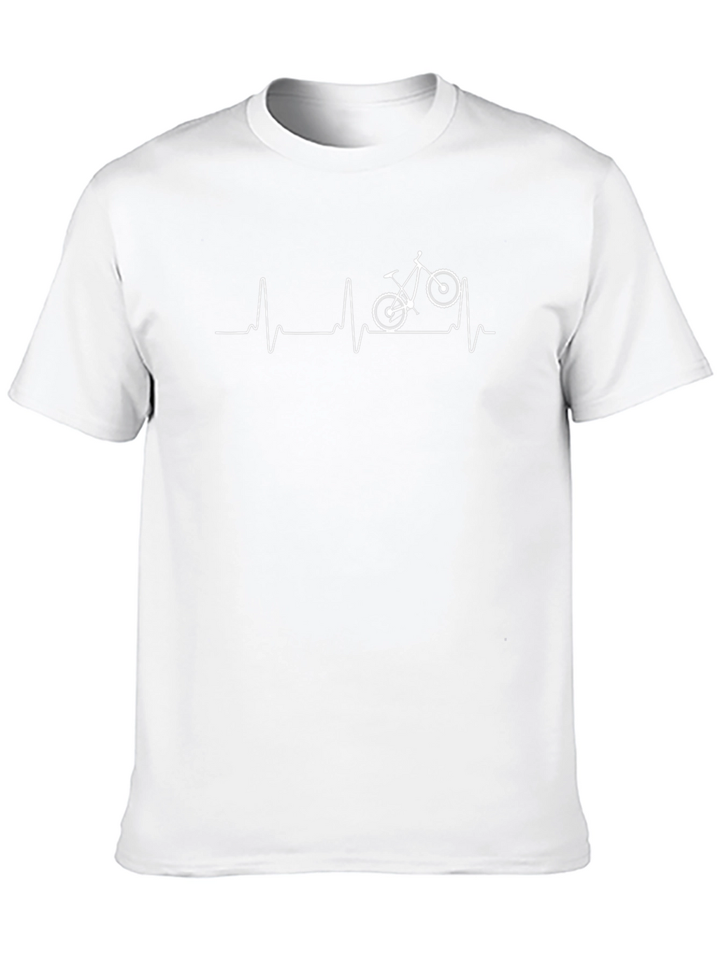 Cycling Heartbeat Graphic Tee - Black T-Shirt